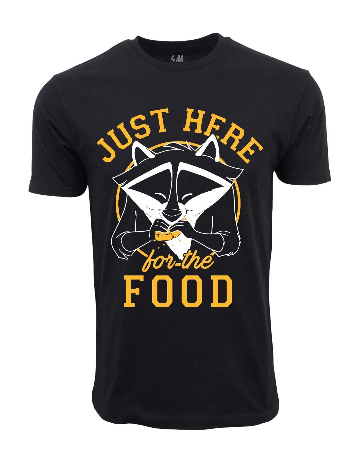 Unisex Adult Casual Graphic I AM JUST HERE FOR THE FOOD GRAPHIC T S... XL