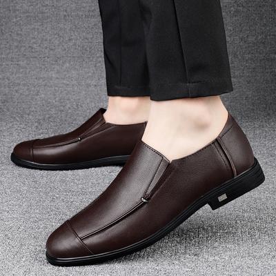 Fashion Genuine Leather Shoes Men Loafers Slip On Business Casual Leather Shoes Classic Soft Hombre Breathable Men’s Office Formal Shoes