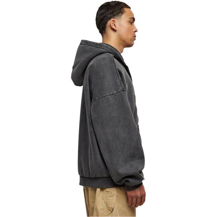 Urban Classics - Heavy Stone Washed 90s Zip Hoody
