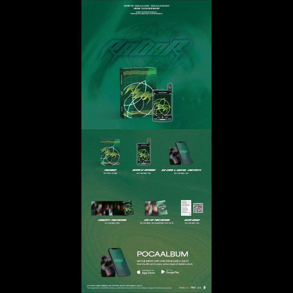 HWAN WOONG (ONEUS) - RADAR (POCA ALBUM) / Solo Single