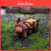 Carro Animal de Resina Miniatura Decoração de Jardim com Figura de Burro Fofo Para Casa e Presente