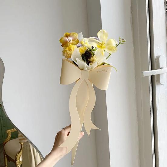 5 buc Cutie Flori Design Fundă Aspect Exquis 5 Culori Buchet Flori Trandafiri Carton pentru Nuntă