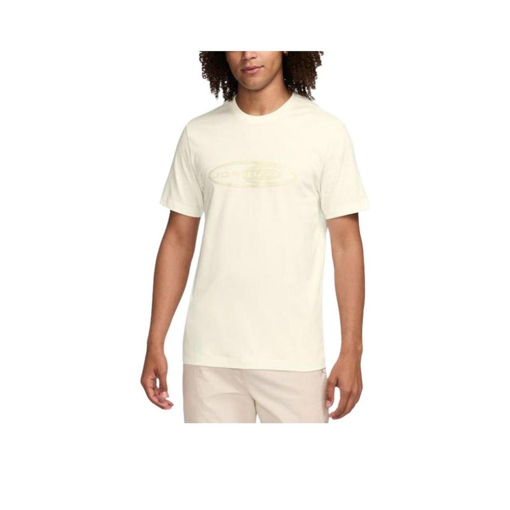 Nike Bequemer Rundhals-Pullover Kurzarm-T-Shirt Herren Tops Off-White HJ2337133