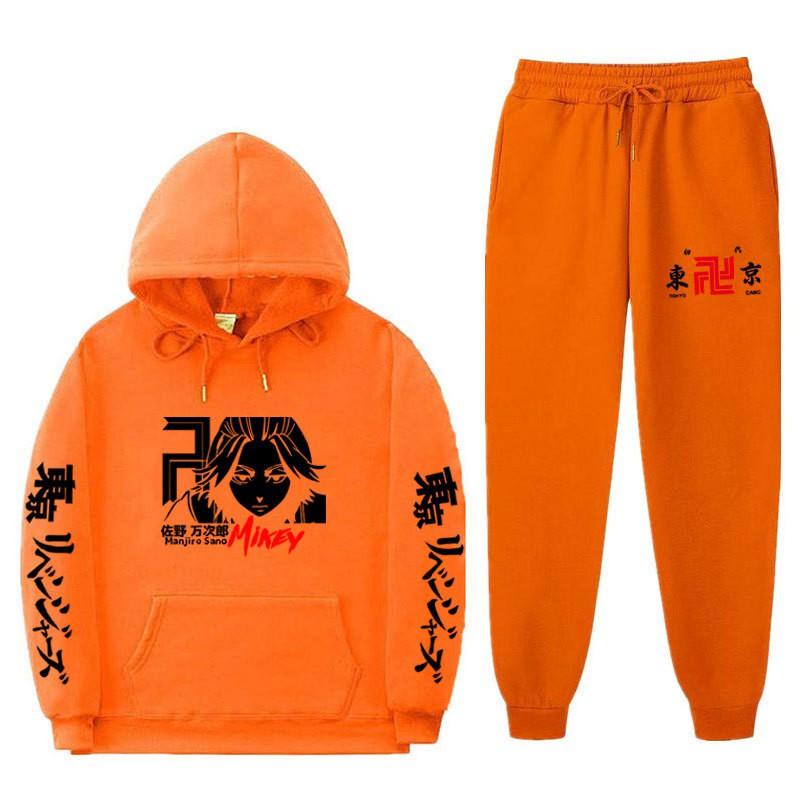 Mens Thick Fleece Hoodie Jogger Set Casual Hip Hop Streetwear Two Piece Outfit