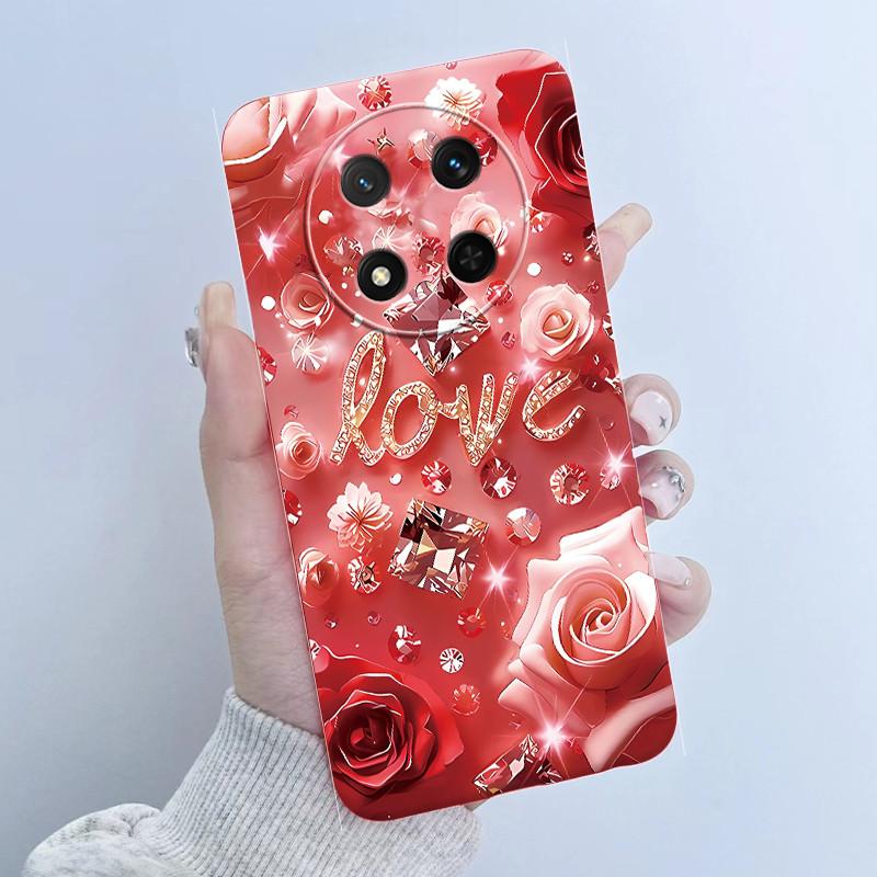 For Honor X9C Case 6.78 inch Bumper Shells Flower Girl Design Soft Silicone Protective Cover for Honor Magic7 Lite Coque fundas