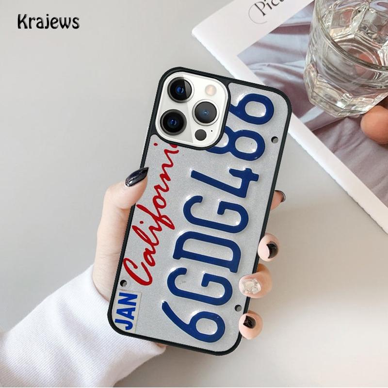 PLATE LICENSE CALIFORNIA Phone Case For iPhone 17 Air 16 15 14 Max Plus 11 12 13 Pro Max Phone Cover Coque