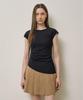 Marje Drape Line Sleeveless Black