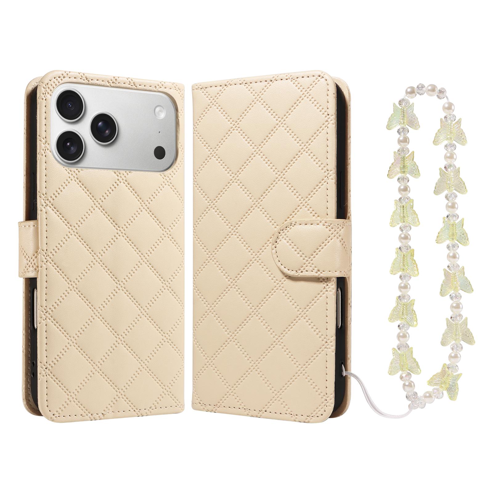 

Leather Phone Case with Wrist Strap for IPhone17 16 15 14 13 12 11 Pro Max Plus Mini Shockproof & Vibration-Resistant Design iPhone 16 Pro бежевый