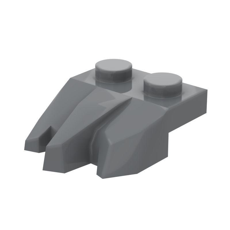 50 Stück MOC Teile 27261 Platte Speziell 2 x 3 mit Felsen Kompatible Steine DIY Zusammenbau Bausteine Puzzle Spielzeug Geschenk Partikel Kind