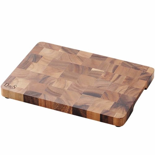 Yamashita Kogei End Grain Cutting Board, Natural, W27.5 X D19.7 X H2.8cm, Medium, 522559