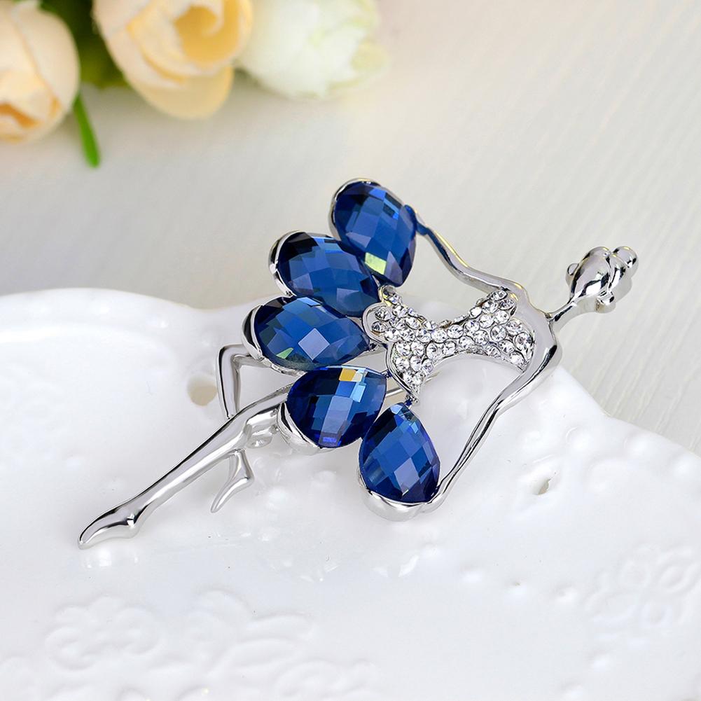 Elegante Balletttänzerin Broschen Anstecker Hübsche Blume Tänzerin Hochzeit Braut Broche