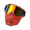 Anlorr Motorcycle Goggles Windproof Tactical Mask Dustproof Goggles With Face Protection Shield Mask
