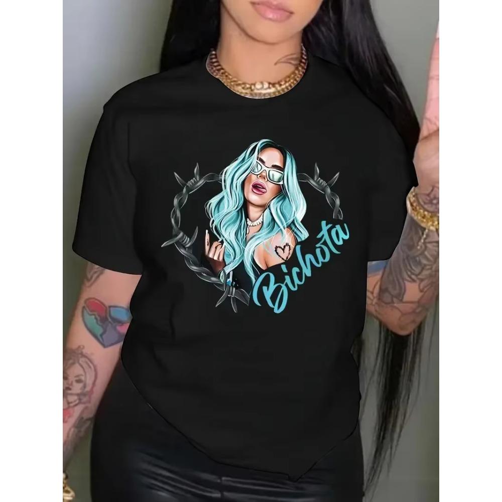 T-Shirts Women Graphic Tshirts Japanese Summer Top Tees Girl Japanese Comic Funny T Shirts Clothes