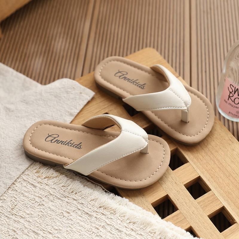 Kids Slide Sandals Girls Indoor Outdoor Slip Resistant Flip Flops With Dress Casual Beach Footwear