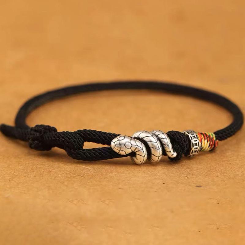 

Знак зодиака змея счастливый плетеный браслет для женщин мужчин изысканный регулируемый амулет браслеты ювелирные аксессуары подарок на год