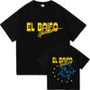 Rapper Quevedo 2026 El Baifo Double Sided Print Tshrit Mens Womens Comfort Cotton Summer Clothing Oversized Short Sleeve Tshrits