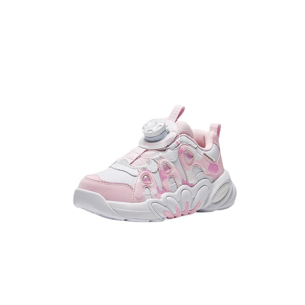 Anta Kids Succulent Life Series Comfortable Non-Slip Wear-Resistant Low-Top Casual Shoes Kids Casual Shoes White Water-Pink 322449992N-3