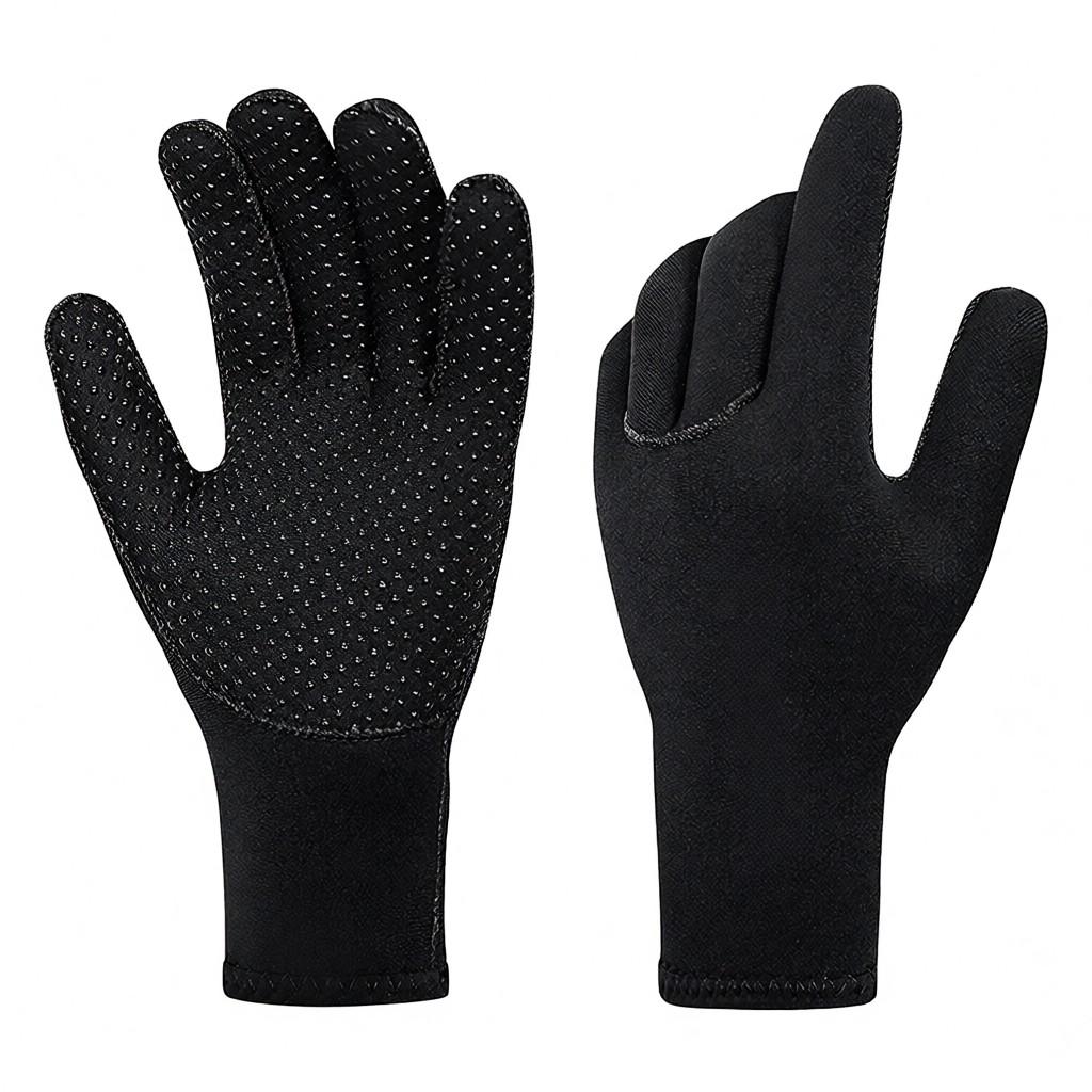 3MM Diving Gloves Warm Anti-scratch UPF 50+ UV Protection Cold Anti-slip and Wear-resistant for Winter Water Activities