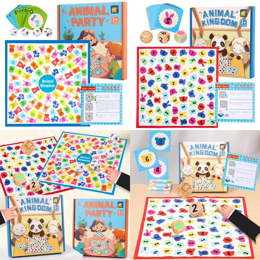 Childrens Animal Snap Puzzle Board Game For Family Fun And Educational Play