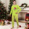 Print Cute Family Set Pajamas, Home Clothes, Family Set Long Sleeve Top Pants Set