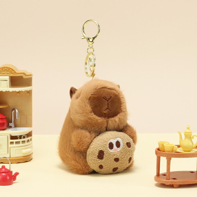 Capybara Plush Keychain Pendant – Cute Bag Ornament Toy Hanger