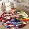 Personalized Black Clover Round Chair Office Rug - Perfect for Mat, Office Chair & More - Ideal Gift for Birthdays and Holidays