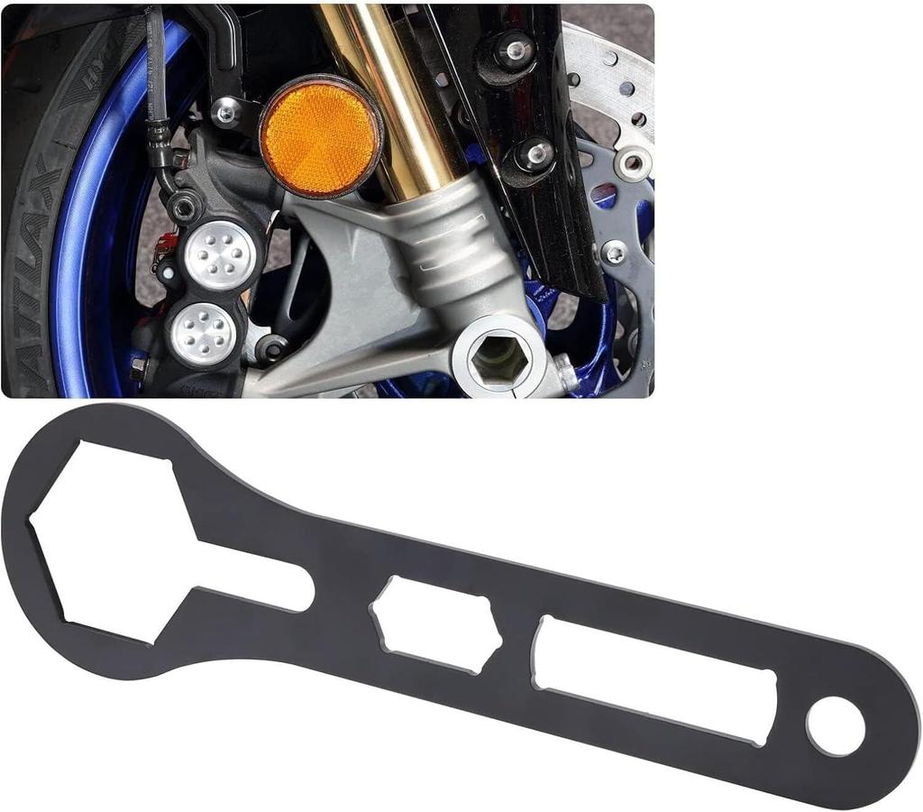 Biqing Fork Cap Wrench 50mm Shock Absorber Removal Wrench Clutch Nut Wrench 10" Black