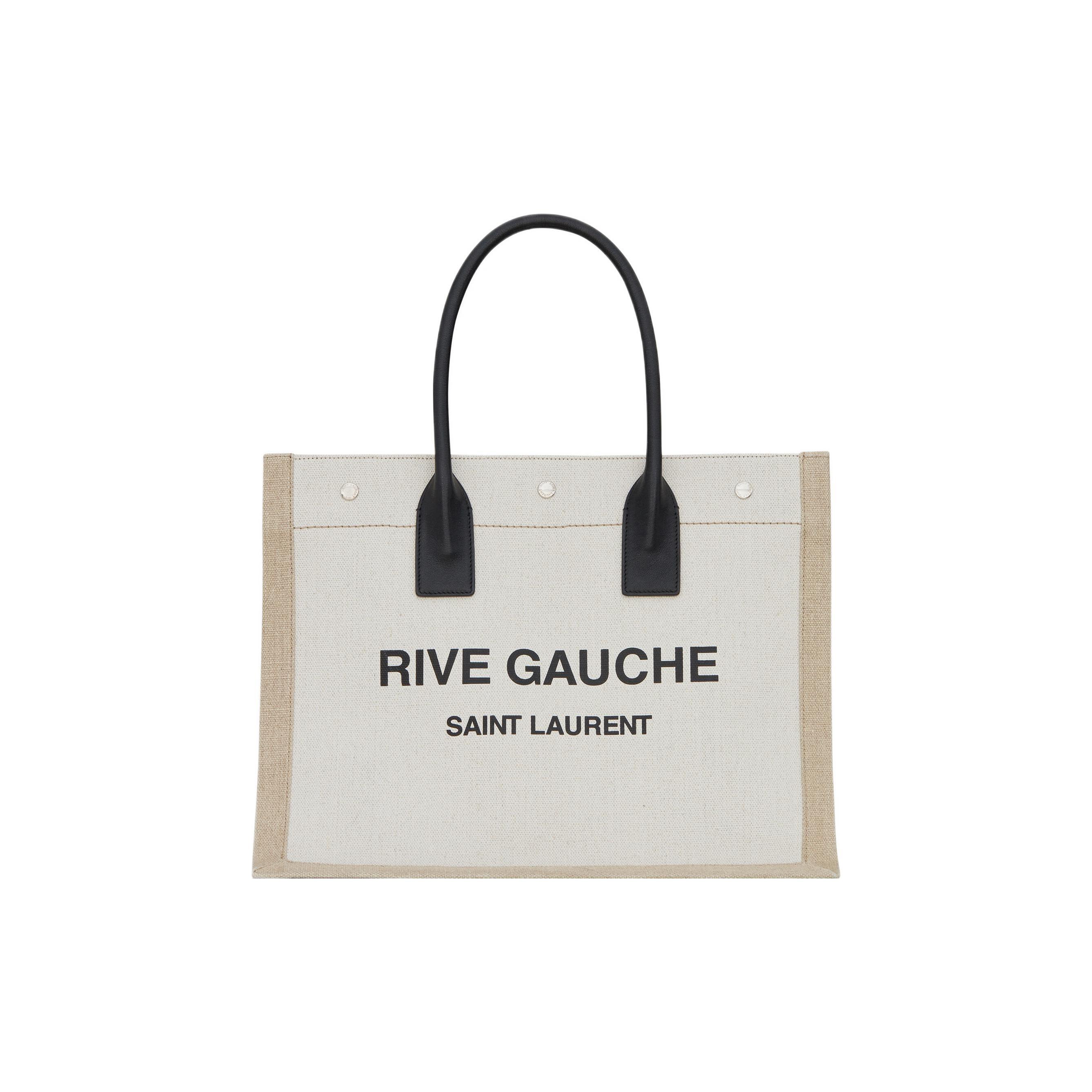 

Новая тканевая сумка-тоут SAINT LAURENT, сумка для покупок, женская сумка обычного размера, белая 617481-FAABR-9054 39.1*18.0*31.0CM