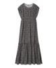 Emi Tiered Dress with Split Black Women's Lines, 13WFO232012,