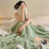 New 3D Shaped Jacquard Blanket Lamb Fleece Coral Fleece Double Sided Blankets Autumn Winter Seasons Warm Comfortable Nap Quilt