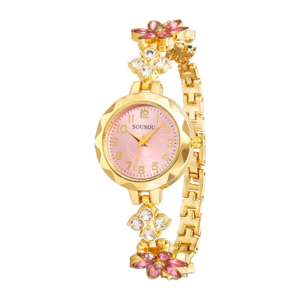 Crystal Rhinestone Bracelet Watches Women Wristwatch Ladies Quartz Watch