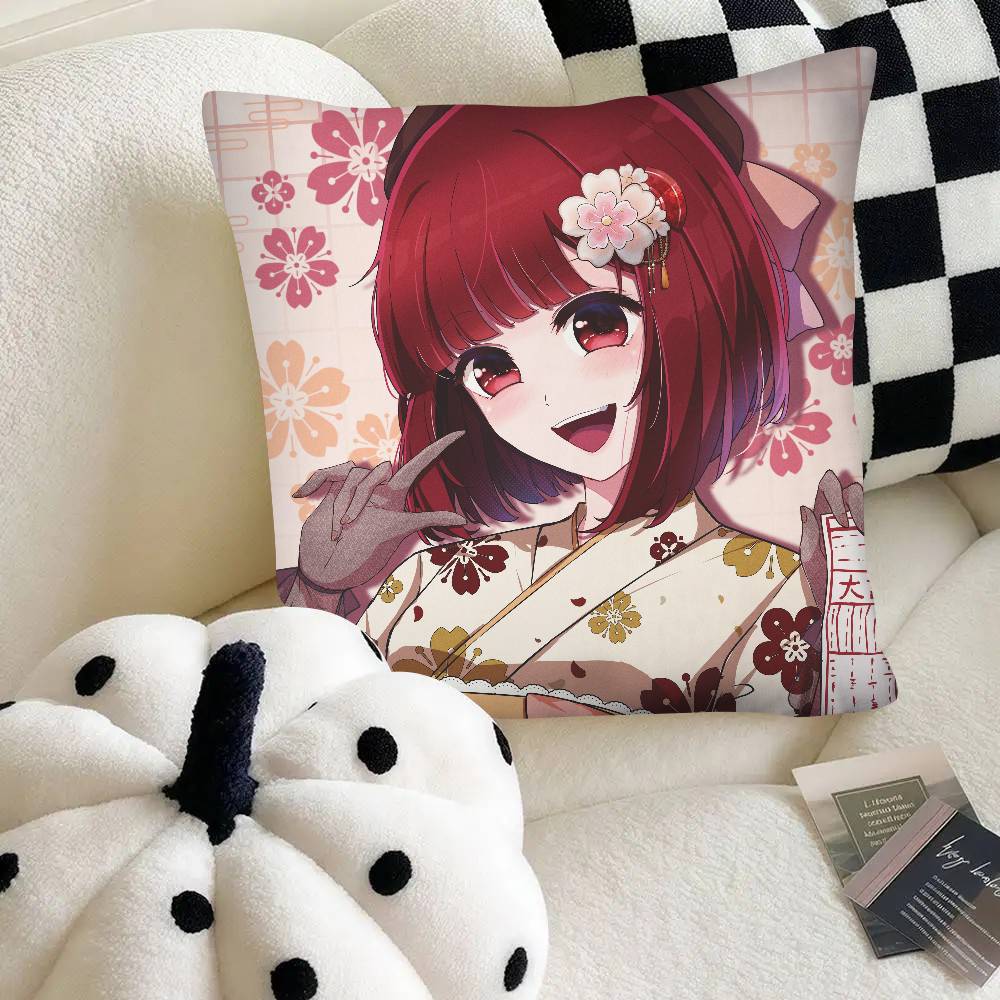Anime Arima Kana Pillow Case Fashion Square Pillowcase Bedroom Sofa Room Ins Decoration Leisure