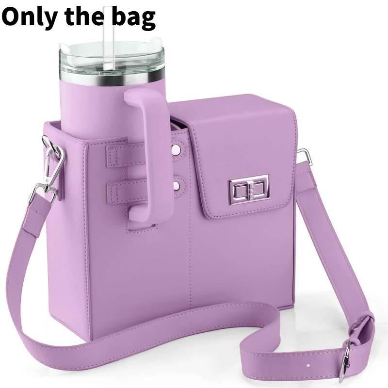 Crossbody Portable Outdoor Water Cup Storage Bag With Adjustable Strap Shoulder