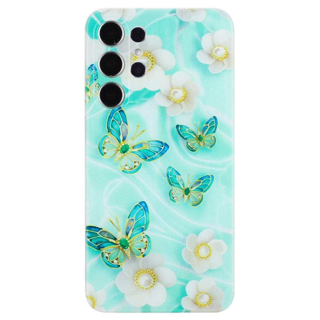For Samsung Galaxy S24 Ultra Case Printed Pattern TPU Shockproof Protective Phone Cover