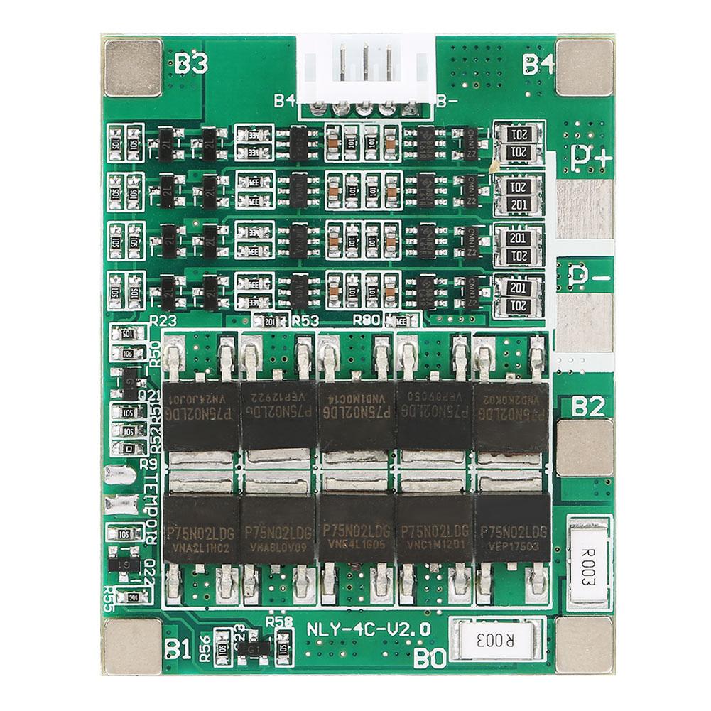 

4S 50A Lithium Battery Protection Board 3.7V Li ion Cell BMS PCB Board
