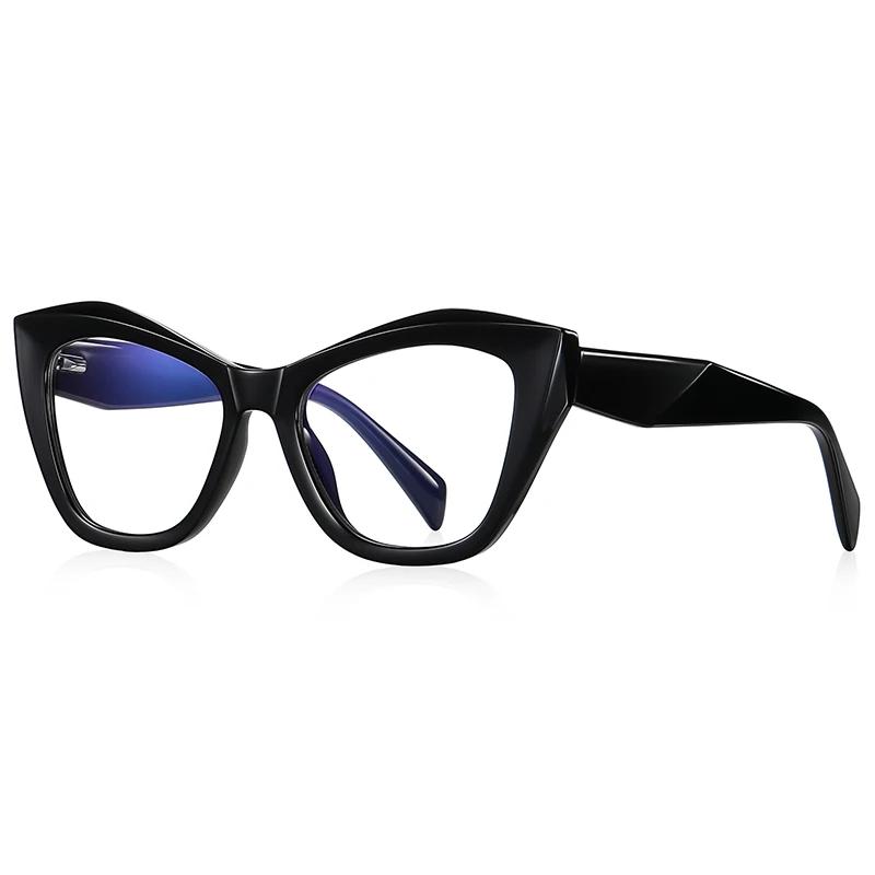 Progressiver Rosa Rahmen Cat-Eye Kurzsichtige Korrektionsbrille Damen Federscharnier Myopie Brille 0 -0.5 -0.75 Bis -6.0