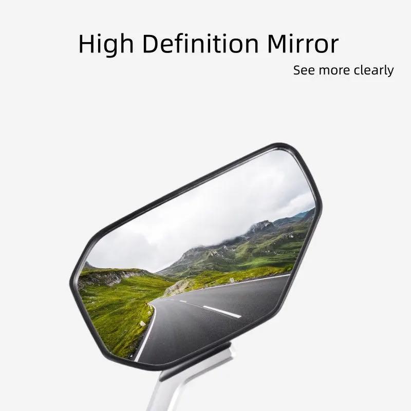 8MM Rear View Mirror Bike Cycling Clear Wide Range Mirror Convex Rearview Mirror Cycling Electric Bicycle Accessories