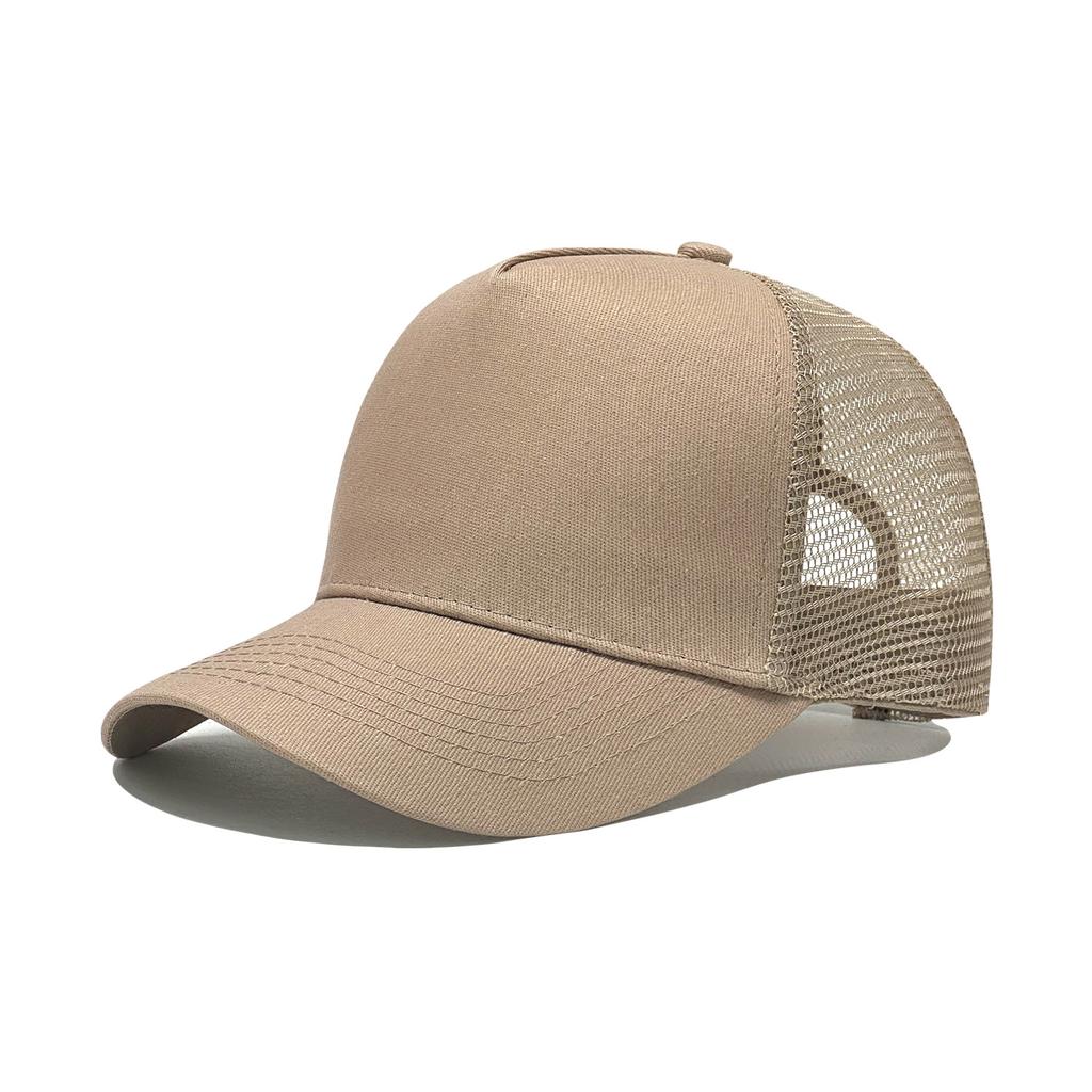 Solid Color Mesh Trucker Cap, Unisex Outdoor Breathable Baseball Cap, Available In Multiple Colors