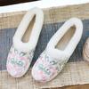 Women's Snow Boots Autumn New Plush Inner Lining Women's Cloth Shoes Retro National Style Low Heel Embroidered Shoes