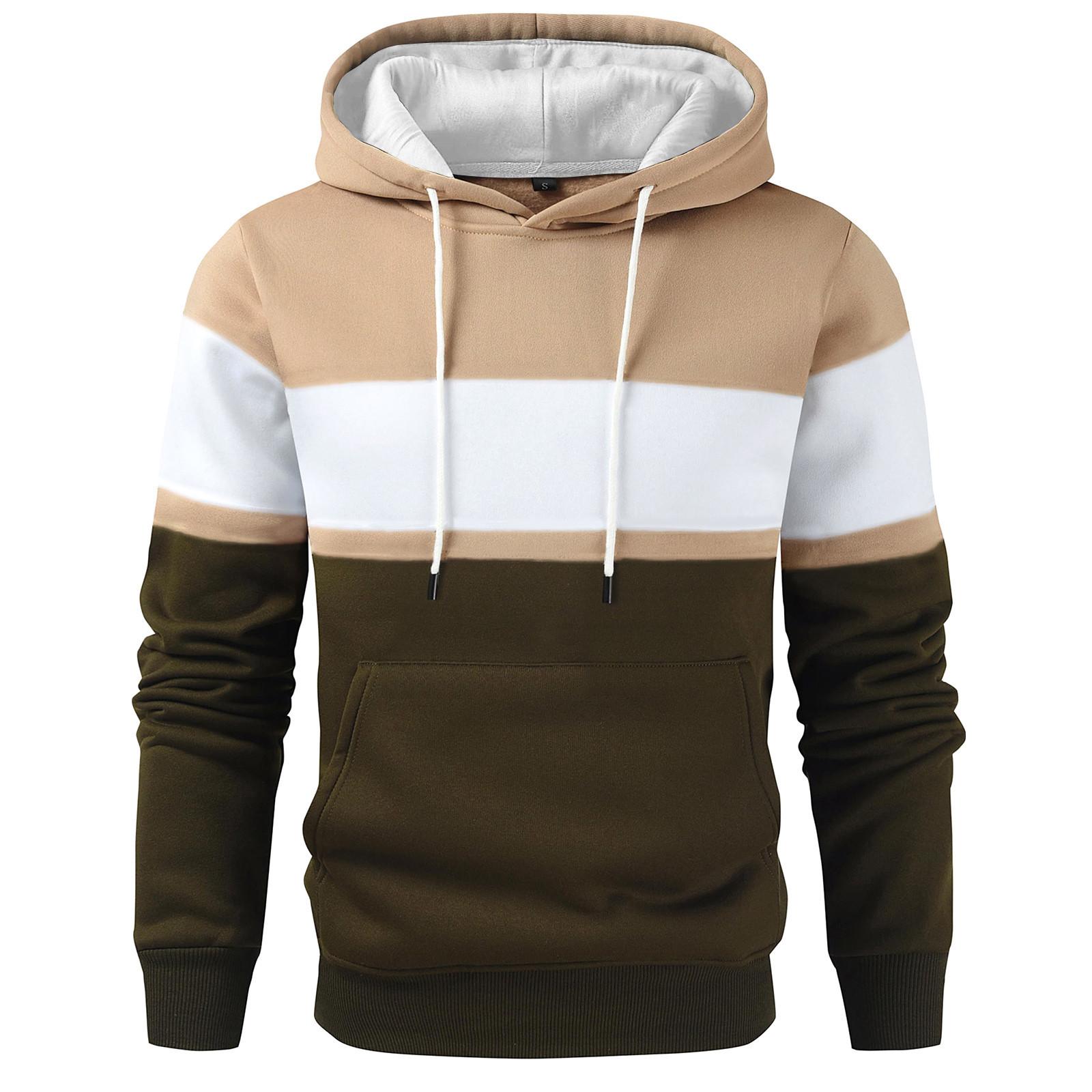 Men s Print Plush Warm Coat Fleece Sweater Casual Coat Pocket Sweater Winter Coat L