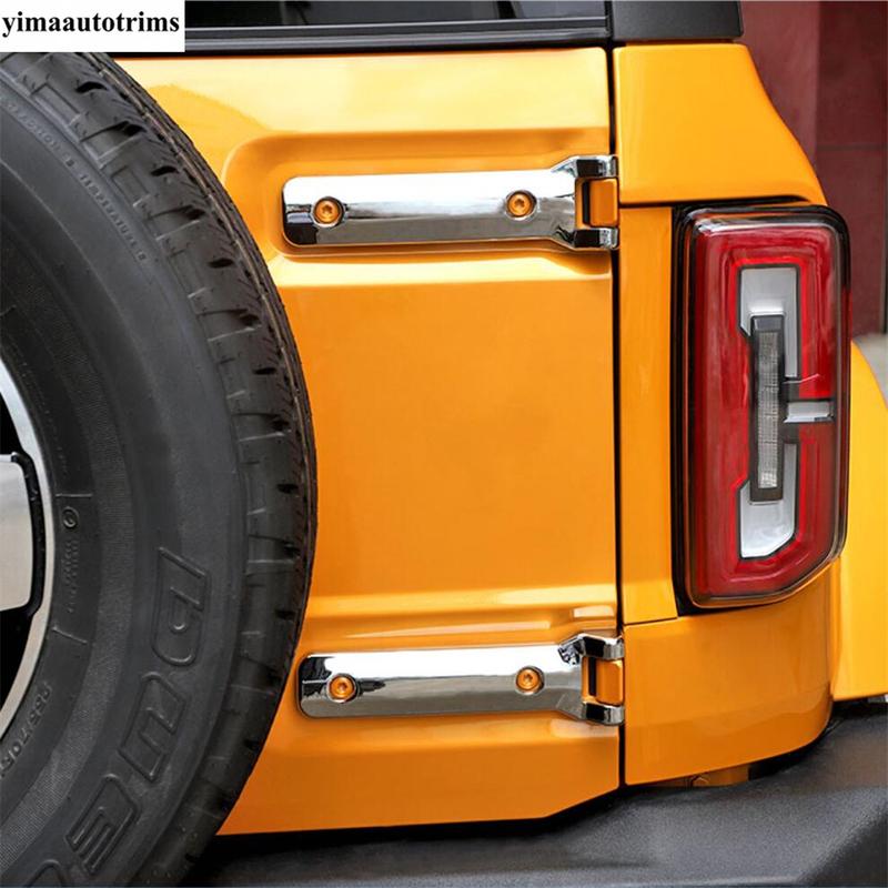 Rear Door Spare Tire Tailgate Hinge Handle Decor Kit Cover Trim For Ford Bronco - 2025 Carbon Fiber Exterior Accessories