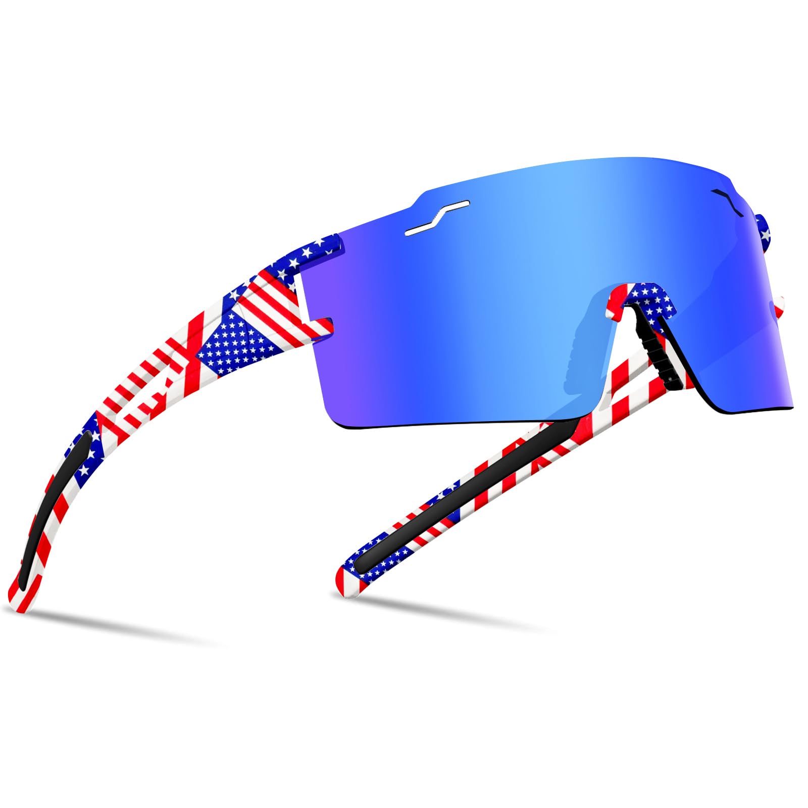 

FMY Cycling Glasses for and UV400 Polarized Sports Baseball Striped Size S Men, Women, Youth, Protection, Sunglasses, Sunglasses, Blue,