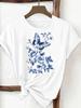 (Asian Size) love heart lovely Print Female Clothing T Shirt Woman Women Fashion Tee Top Short Sleeve Graphic T-shirts