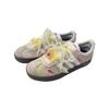 adidas VL COURT 2.0 Starlight Floral, Stile Urban Chic Leggere Scarpe da Skateboard Basse Unisex Grigio Bianco HQ1802(Team1230-)