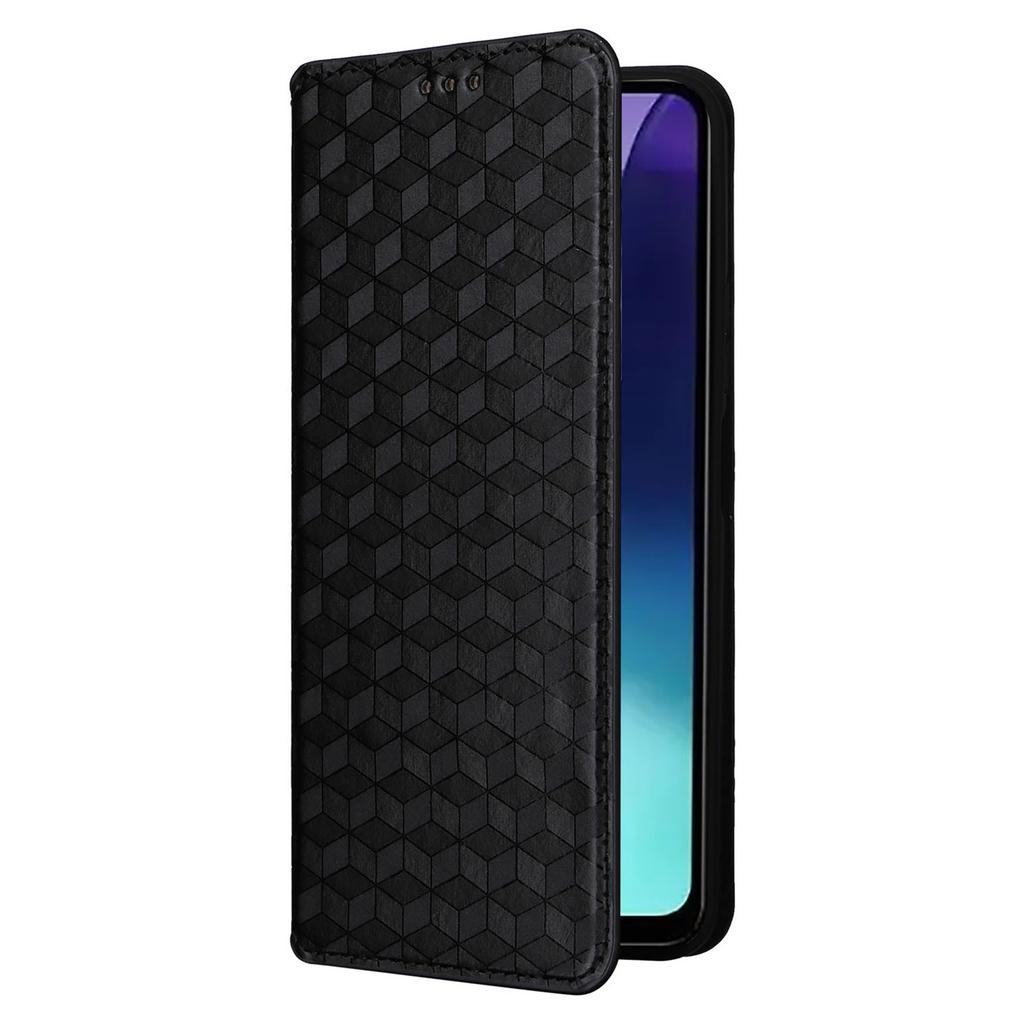 For Xiaomi Poco C75 4G/Redmi 14R 5G/14C 4G/A4 5G Wallet Case Rhombus Imprinted Leather Phone Cover