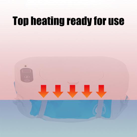 Portable Baby Wipe Warmer Adjustable LED Display Large Capacity Home Travel Fast Heating Diaper Wet Wipe Holder Dispenser Heater