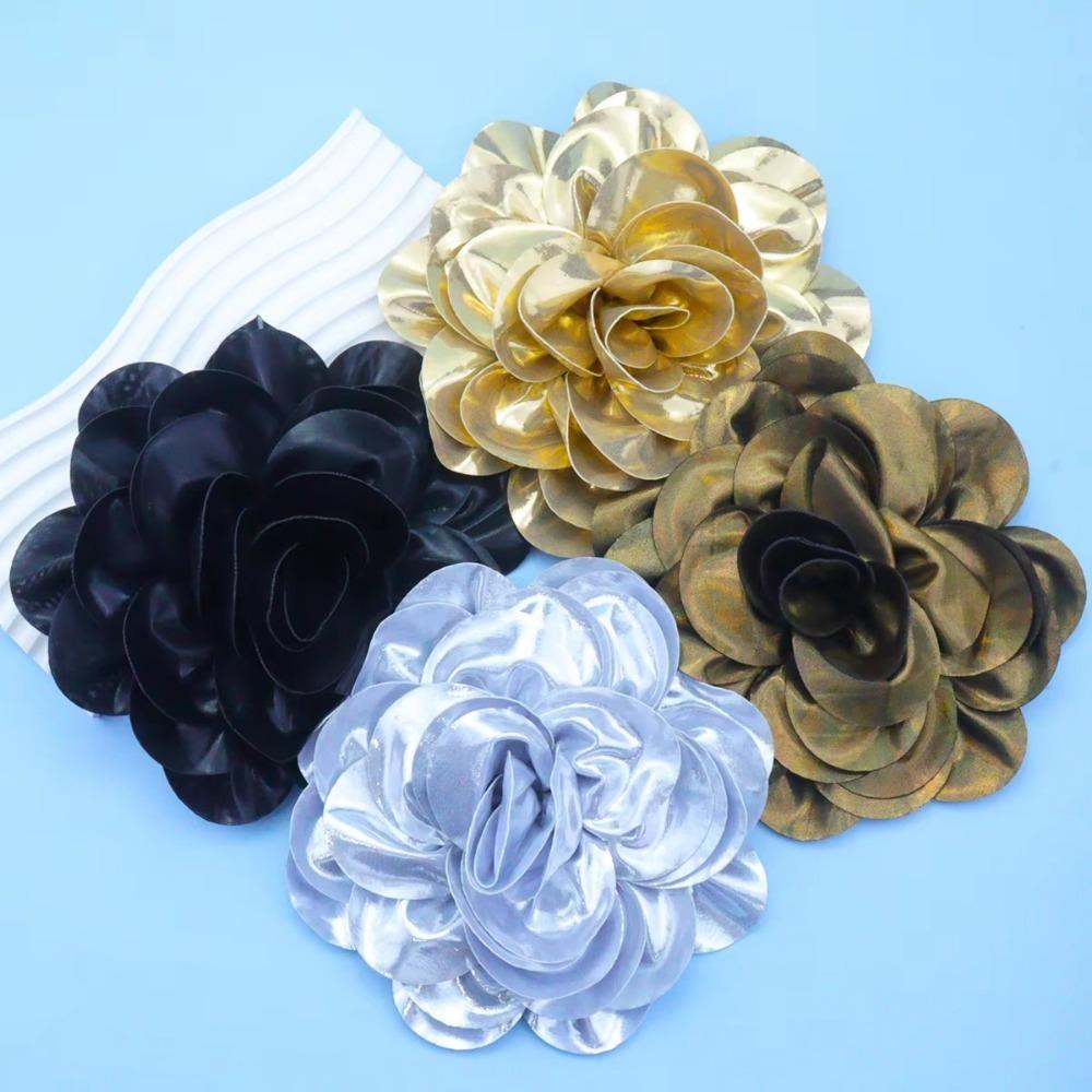 Broche Exagerado de Flor de Rosa con Alfiler Flor de Pecho Accesorios para Ropa Joyería de Fiesta para Mujeres