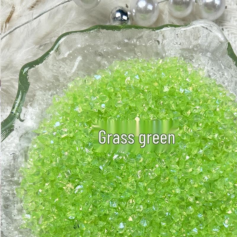Handmade Iridescent Crushed Stone Nail Art Decorations