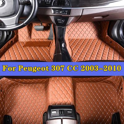 Autó lábtartó szőnyegek Peugeot 307 CC 2003-2010-hez Autó kiegészítők Védő szőnyeg Egyedi autó padlószőnyegek Autó szőnyeg