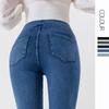 2025 Spring/Summer Women's High Waist Yoga Denim Capri Pants - Slimming, High Elastic, Tummy Control, Fitness Casual Wear.
